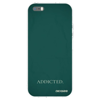 Picasee átlátszó szilikon tok az alábbi mobiltelefonokra Apple iPhone 5/5S/SE - Addicted