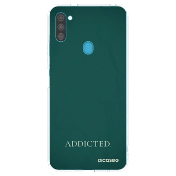 Picasee átlátszó szilikon tok az alábbi mobiltelefonokra Samsung Galaxy M11 - Addicted