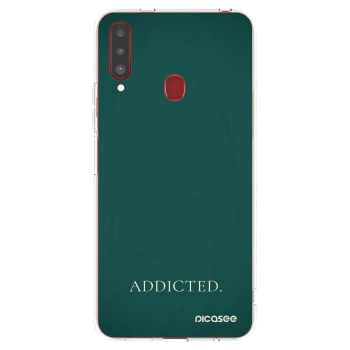 Picasee átlátszó szilikon tok az alábbi mobiltelefonokra Samsung Galaxy A20s - Addicted