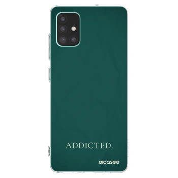 Picasee átlátszó szilikon tok az alábbi mobiltelefonokra Samsung Galaxy M51 M515F - Addicted