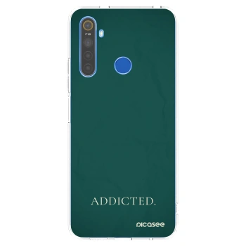 Picasee átlátszó szilikon tok az alábbi mobiltelefonokra Realme 5 - Addicted