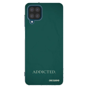 Picasee átlátszó szilikon tok az alábbi mobiltelefonokra Samsung Galaxy A12 A125F - Addicted