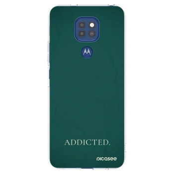 Picasee átlátszó szilikon tok az alábbi mobiltelefonokra Motorola Moto G9 Play - Addicted