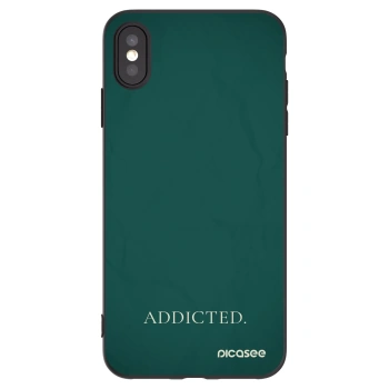Picasee fekete szilikon tok az alábbi mobiltelefonokra Apple iPhone XS Max - Addicted