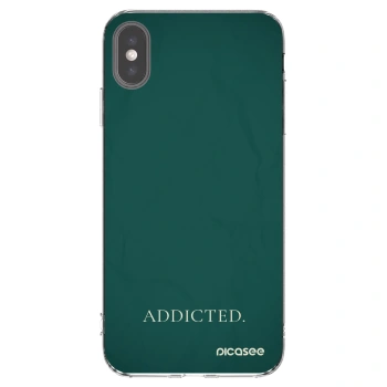 Picasee átlátszó szilikon tok az alábbi mobiltelefonokra Apple iPhone XS Max - Addicted