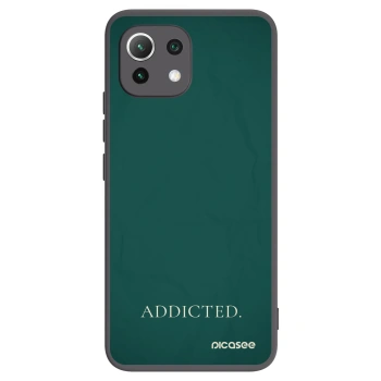 Picasee fekete szilikon tok az alábbi mobiltelefonokra Xiaomi 11 Lite 5G NE - Addicted