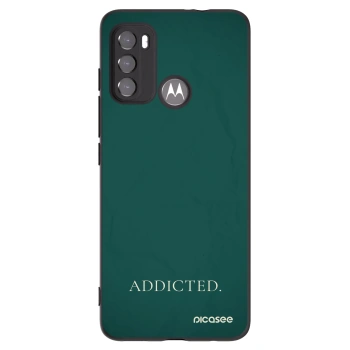 Picasee fekete szilikon tok az alábbi mobiltelefonokra Motorola Moto G60 - Addicted