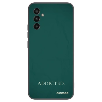 Picasee fekete szilikon tok az alábbi mobiltelefonokra Samsung Galaxy M13 M135F - Addicted