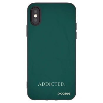 Picasee fekete szilikon tok az alábbi mobiltelefonokra Apple iPhone X/XS - Addicted