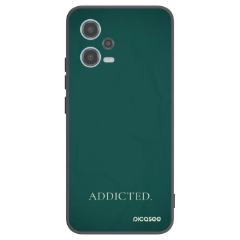 Picasee fekete szilikon tok az alábbi mobiltelefonokra Xiaomi Redmi Note 12 5G - Addicted