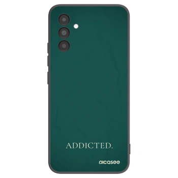 Picasee fekete szilikon tok az alábbi mobiltelefonokra Samsung Galaxy A04s A047F - Addicted