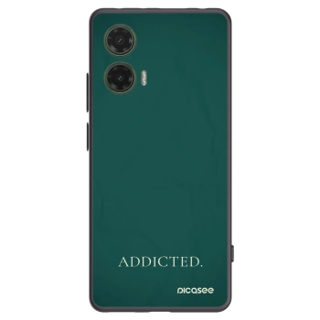 Picasee fekete szilikon tok az alábbi mobiltelefonokra Motorola Moto G35 5G - Addicted