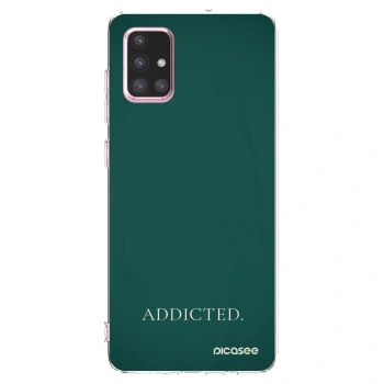 Picasee átlátszó szilikon tok az alábbi mobiltelefonokra Samsung Galaxy A71 A715F - Addicted