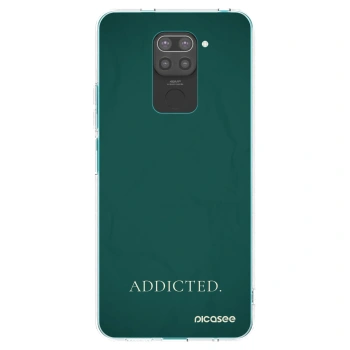 Picasee fekete szilikon tok az alábbi mobiltelefonokra Xiaomi Redmi Note 9 - Addicted