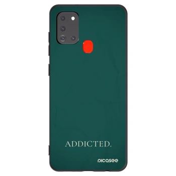 Picasee fekete szilikon tok az alábbi mobiltelefonokra Samsung Galaxy A21s - Addicted
