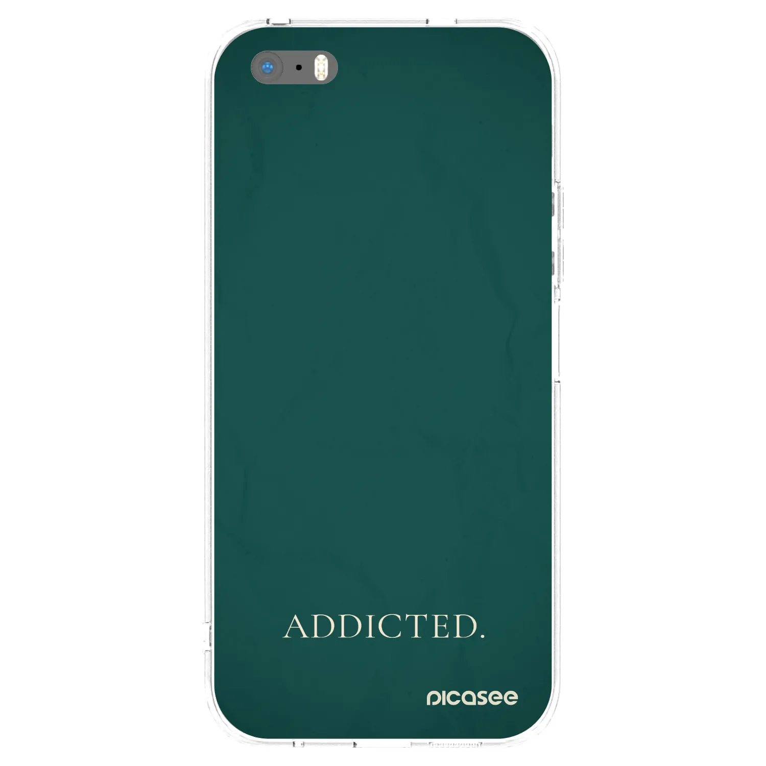 Picasee átlátszó szilikon tok az alábbi mobiltelefonokra Apple iPhone 5/5S/SE - Addicted