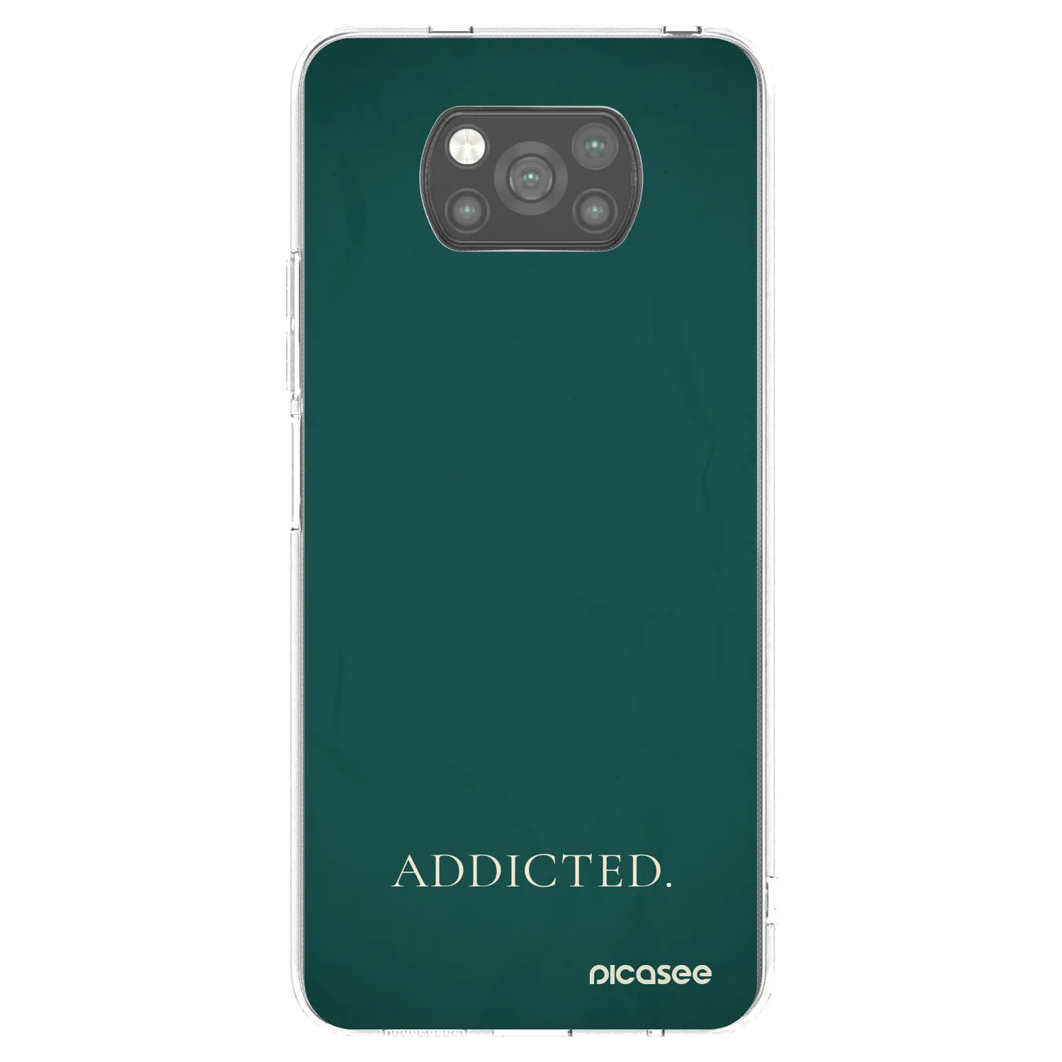 Picasee fekete szilikon tok az alábbi mobiltelefonokra Xiaomi Poco X3 - Addicted