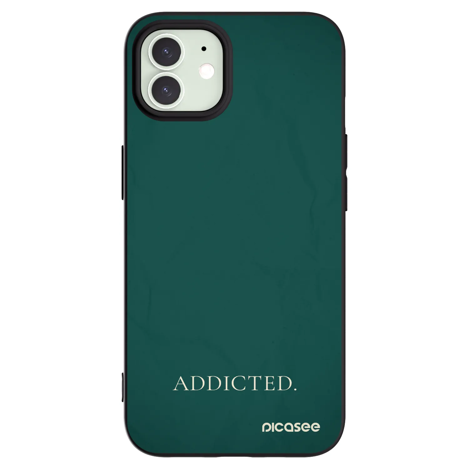 Picasee fekete szilikon tok az alábbi mobiltelefonokra Apple iPhone 12 Pro - Addicted