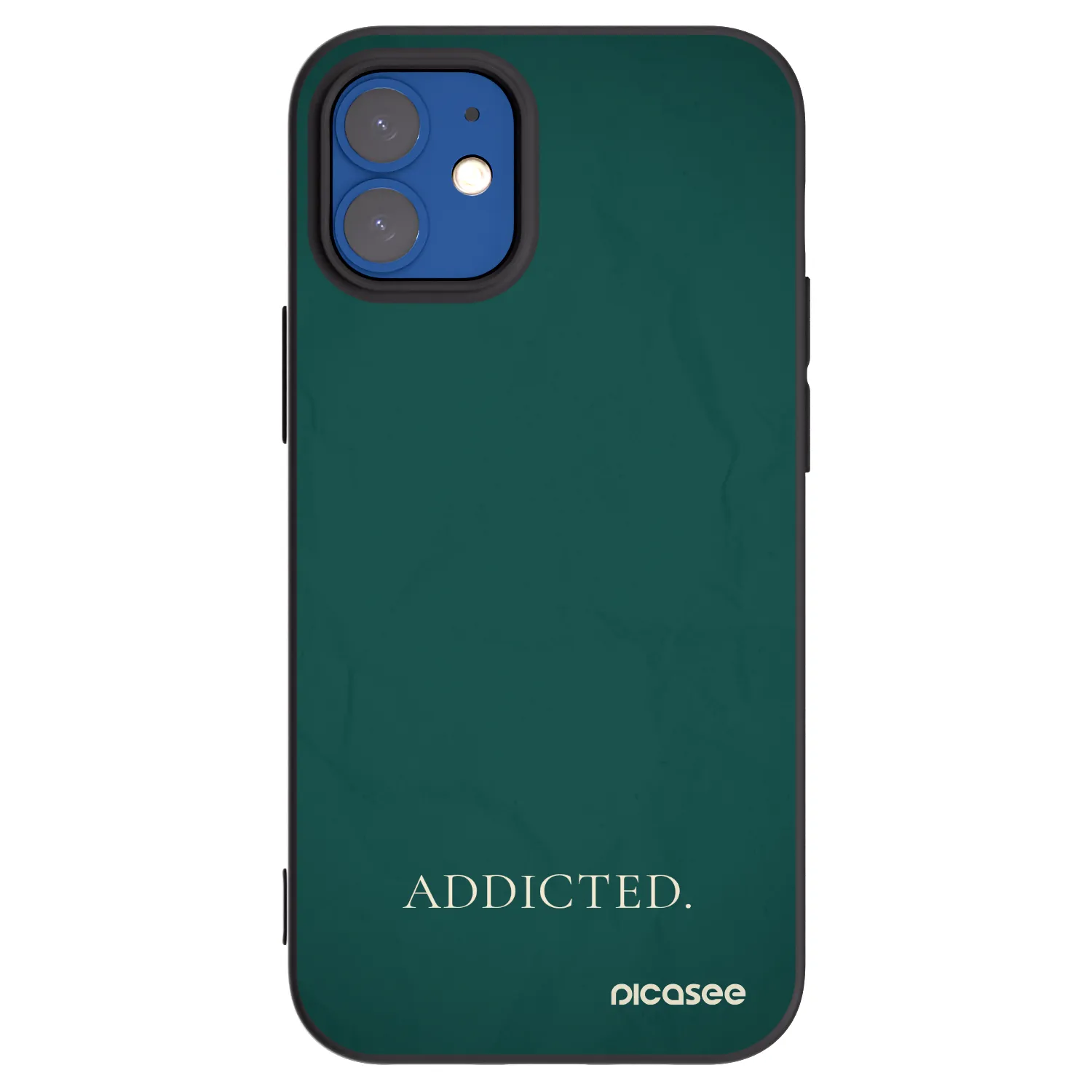 Picasee fekete szilikon tok az alábbi mobiltelefonokra Apple iPhone 12 mini - Addicted