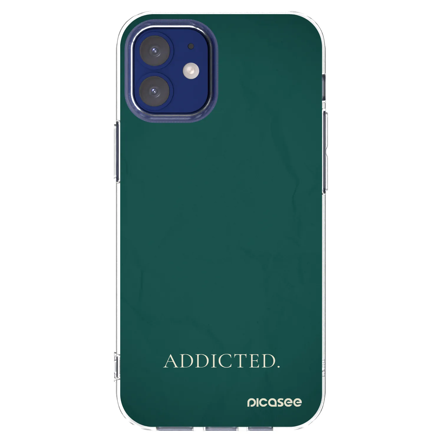 Picasee átlátszó szilikon tok az alábbi mobiltelefonokra Apple iPhone 12 mini - Addicted