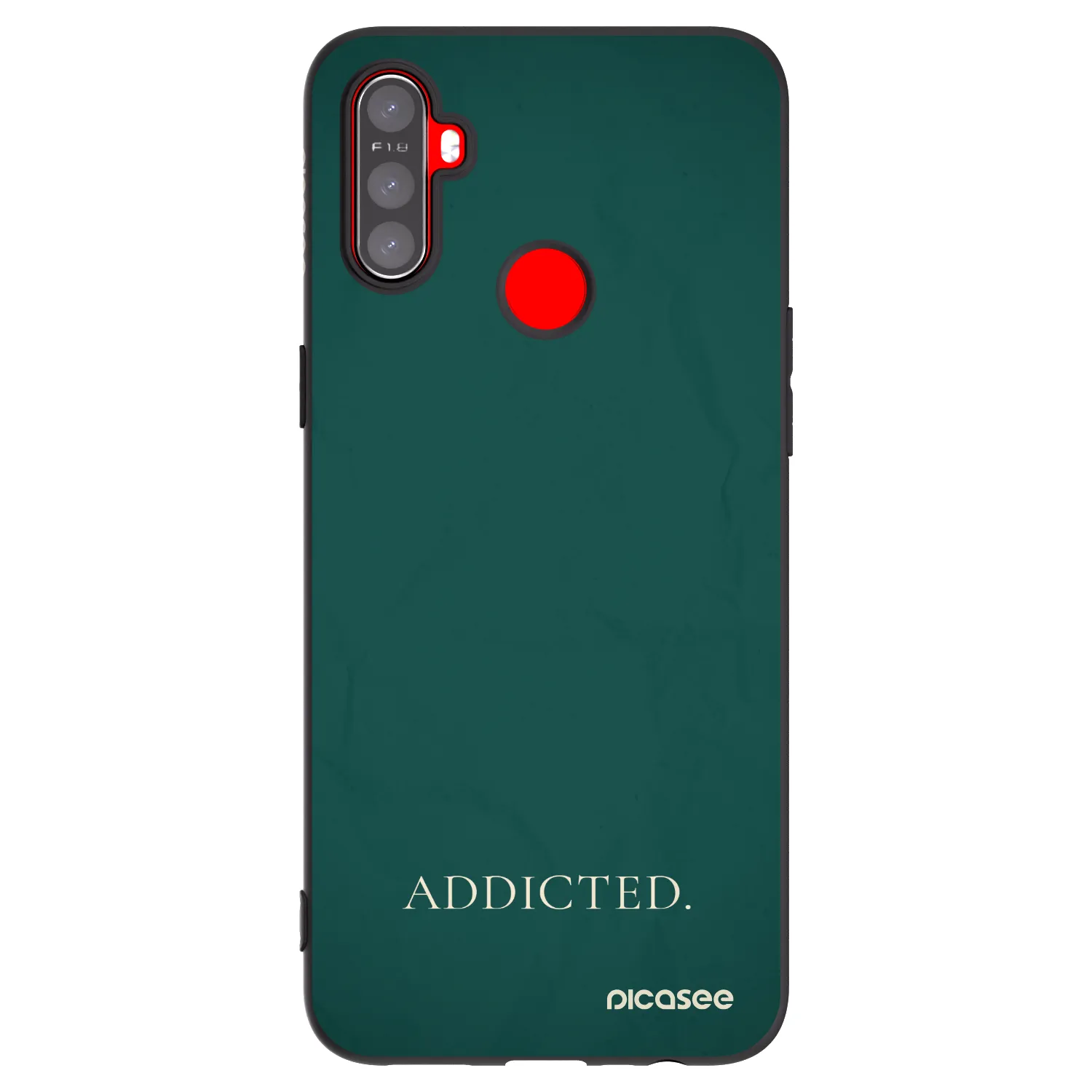 Picasee fekete szilikon tok az alábbi mobiltelefonokra Realme C3 - Addicted