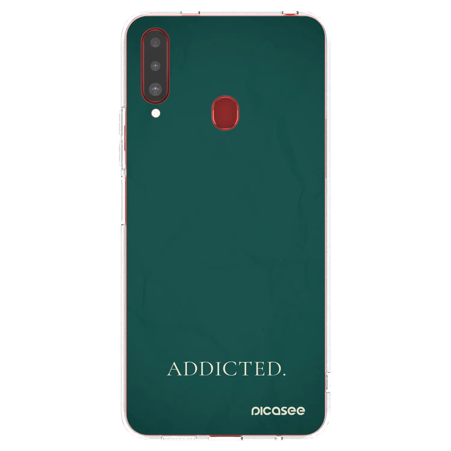 Picasee átlátszó szilikon tok az alábbi mobiltelefonokra Samsung Galaxy A20s - Addicted
