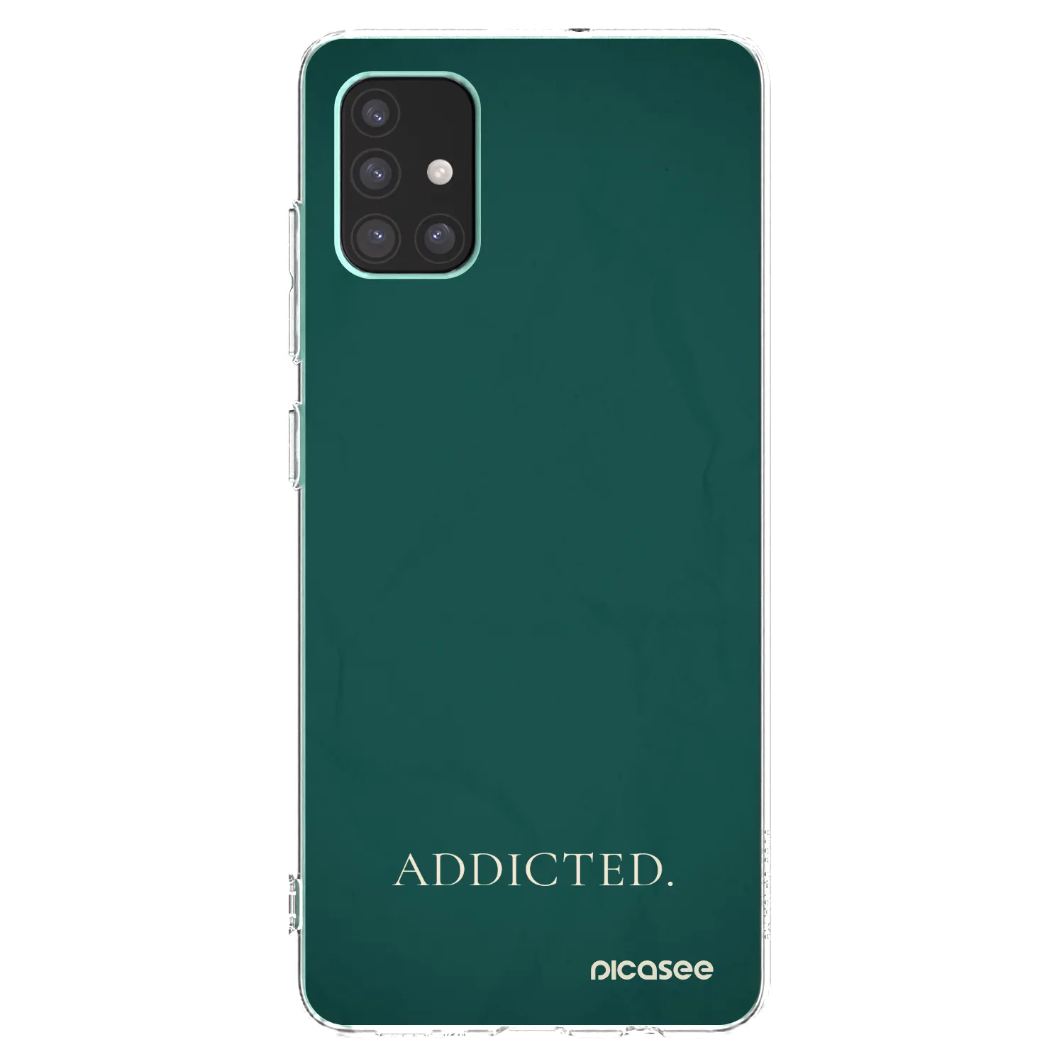Picasee átlátszó szilikon tok az alábbi mobiltelefonokra Samsung Galaxy M51 M515F - Addicted