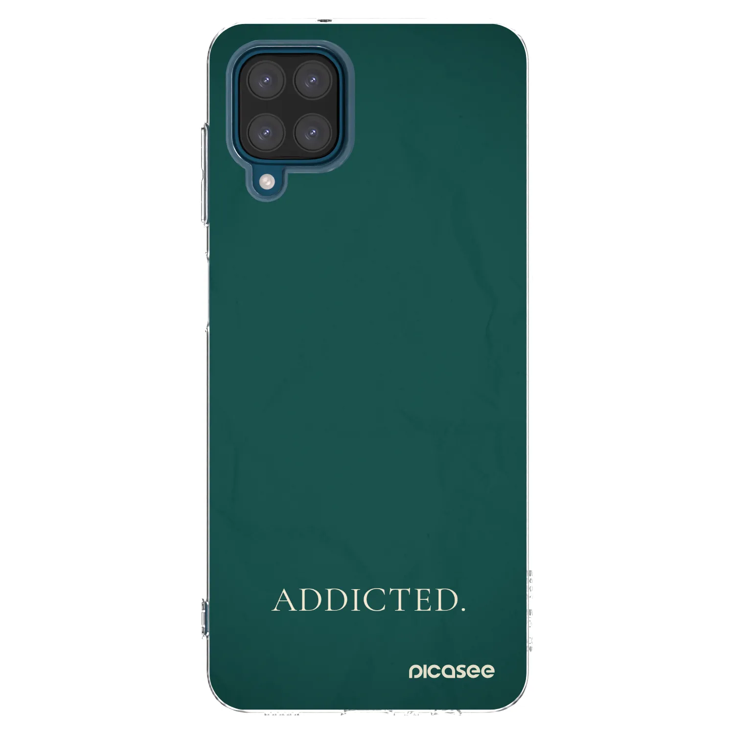 Picasee átlátszó szilikon tok az alábbi mobiltelefonokra Samsung Galaxy A12 A125F - Addicted