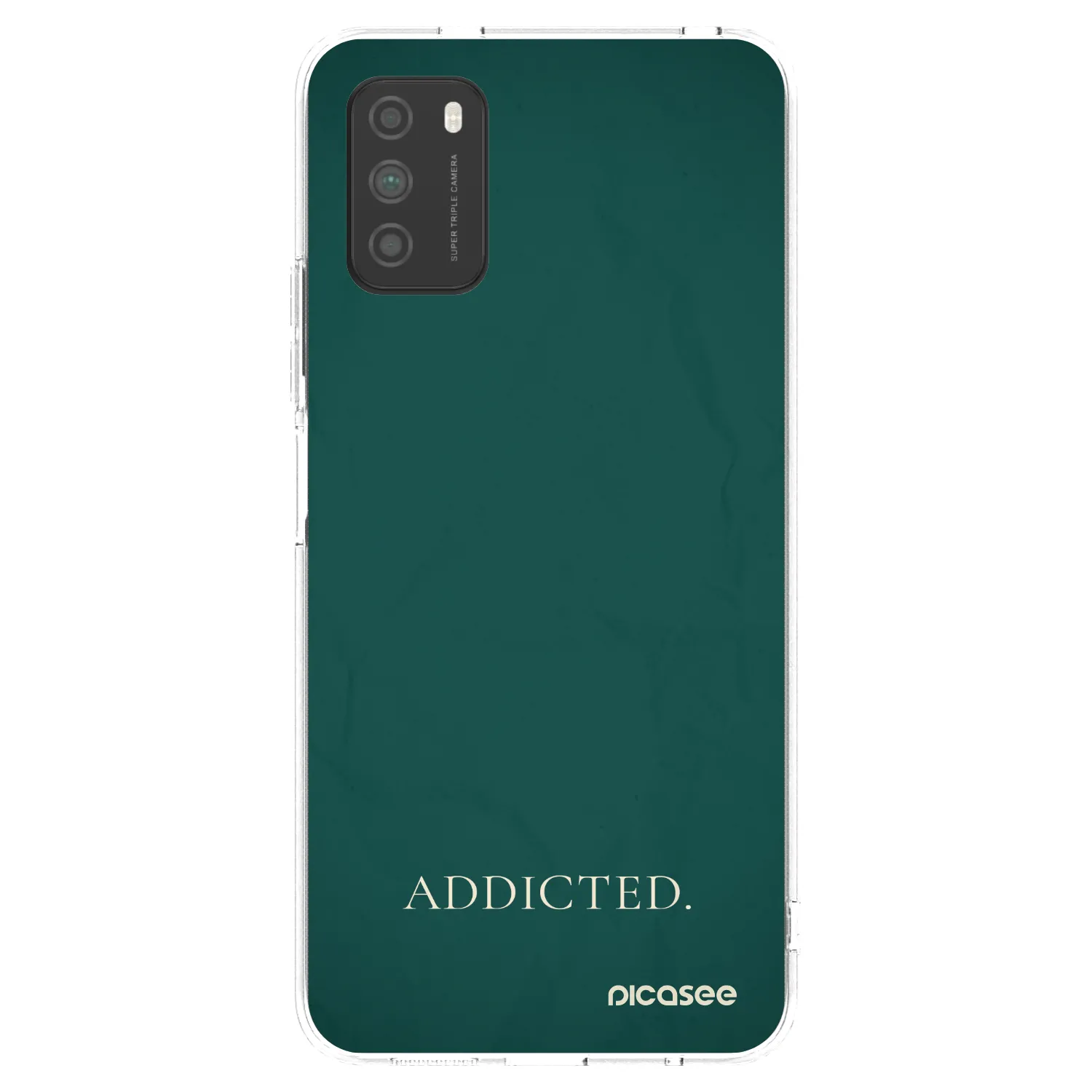 Picasee átlátszó szilikon tok az alábbi mobiltelefonokra Xiaomi Poco M3 - Addicted