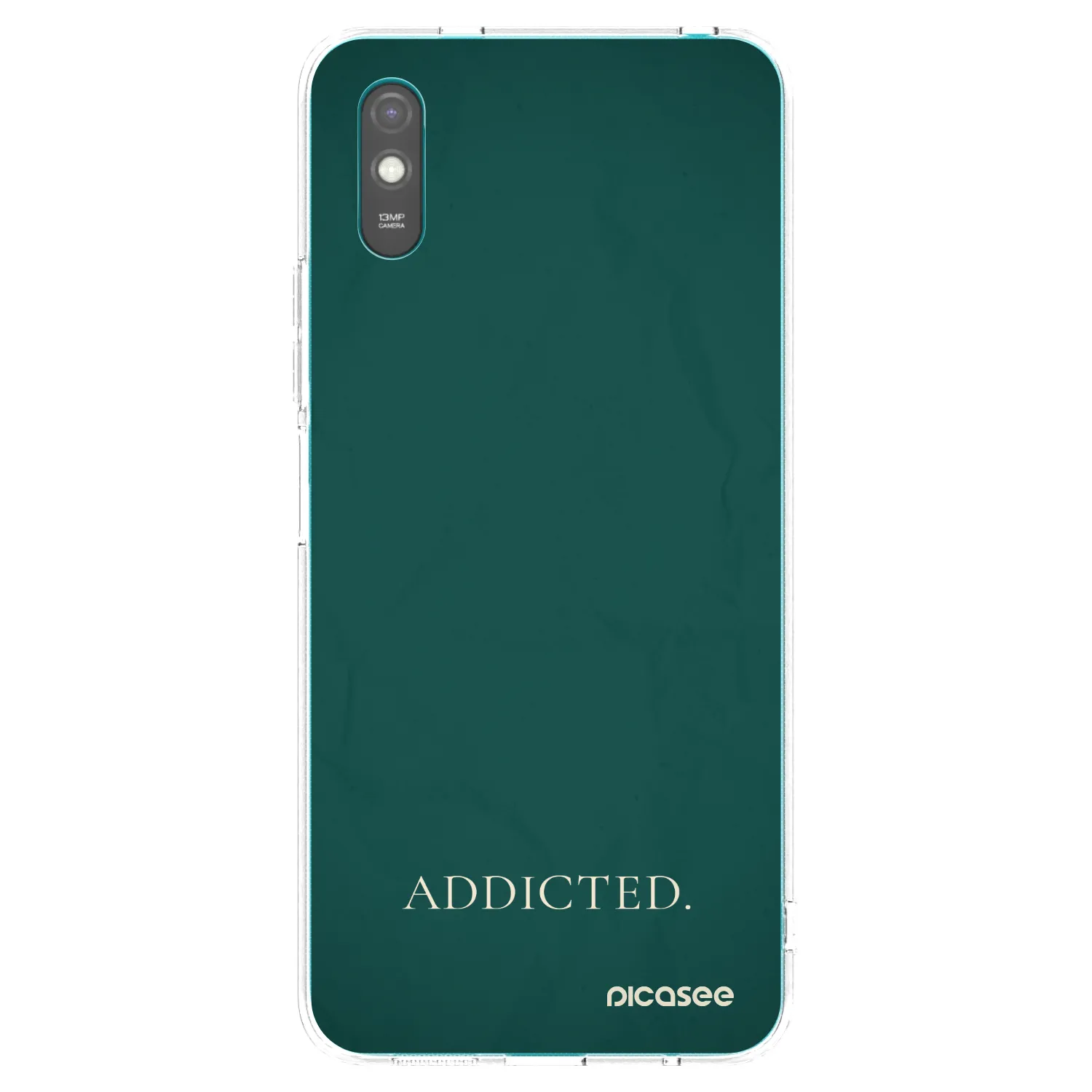 Picasee átlátszó szilikon tok az alábbi mobiltelefonokra Xiaomi Redmi 9AT - Addicted