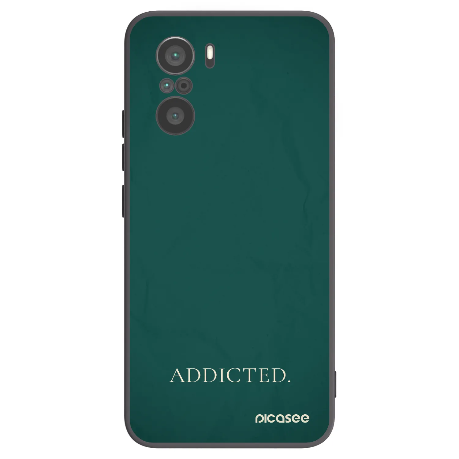 Picasee fekete szilikon tok az alábbi mobiltelefonokra Xiaomi Poco F3 - Addicted