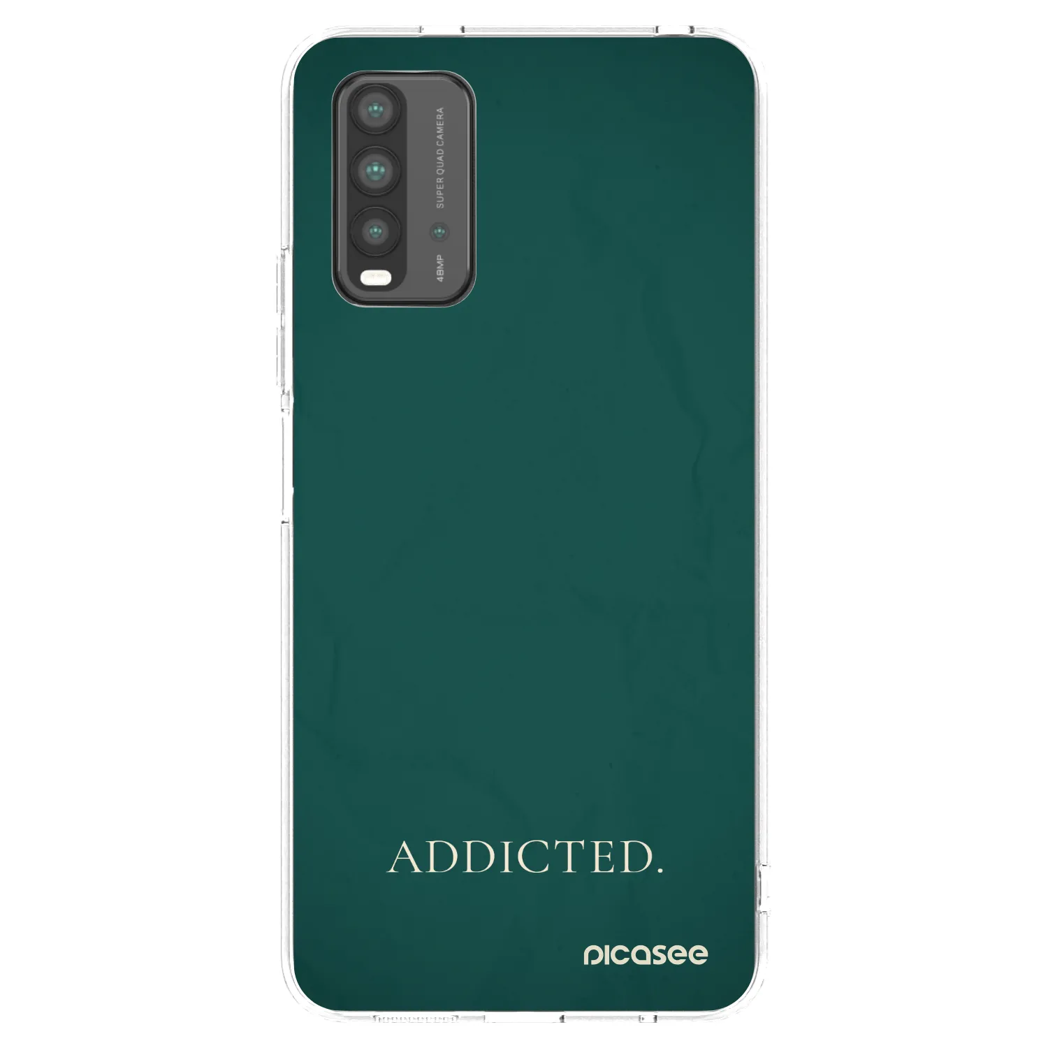 Picasee fekete szilikon tok az alábbi mobiltelefonokra Xiaomi Redmi 9T - Addicted