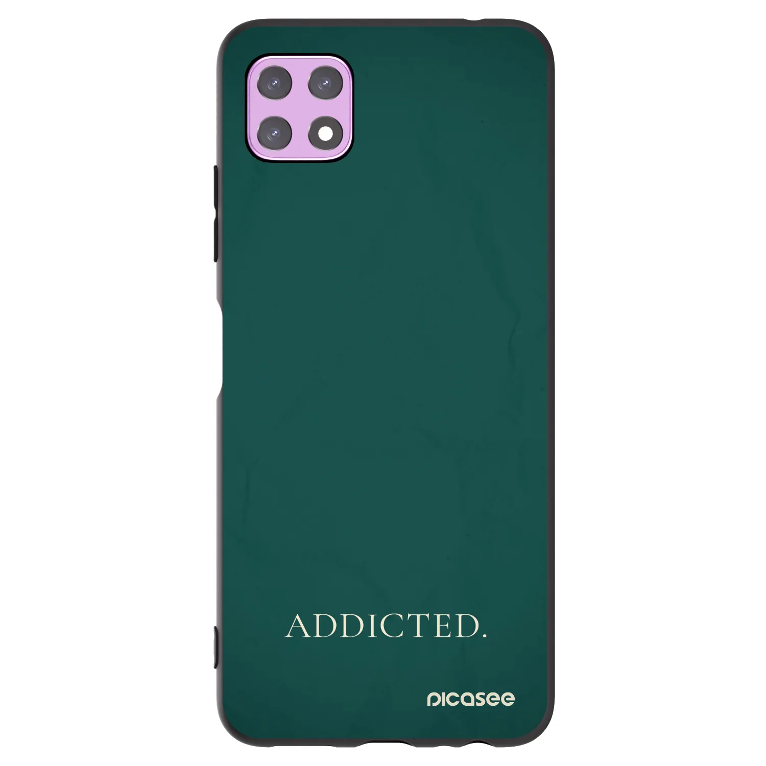Picasee fekete szilikon tok az alábbi mobiltelefonokra Samsung Galaxy A22 A226B 5G - Addicted
