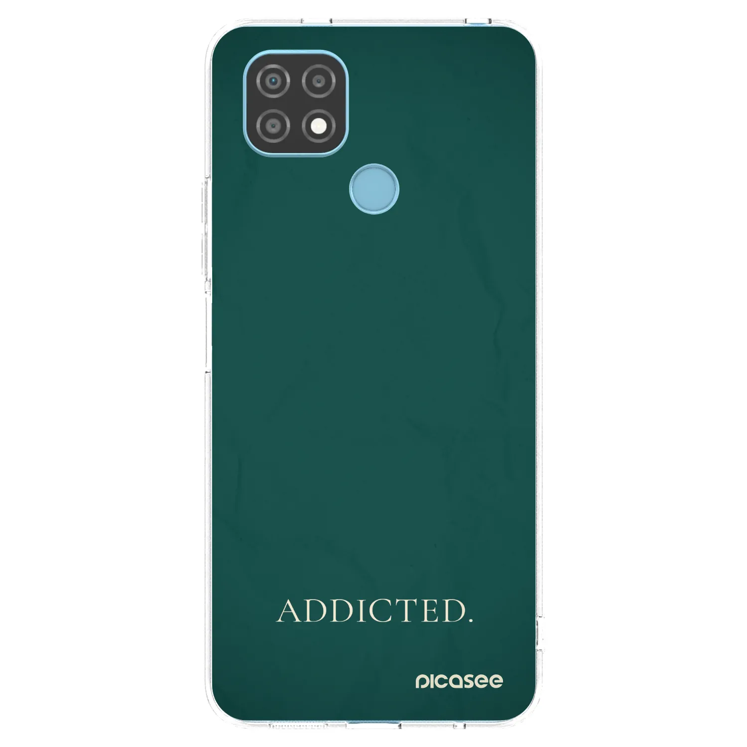 Picasee átlátszó szilikon tok az alábbi mobiltelefonokra Realme C21 - Addicted