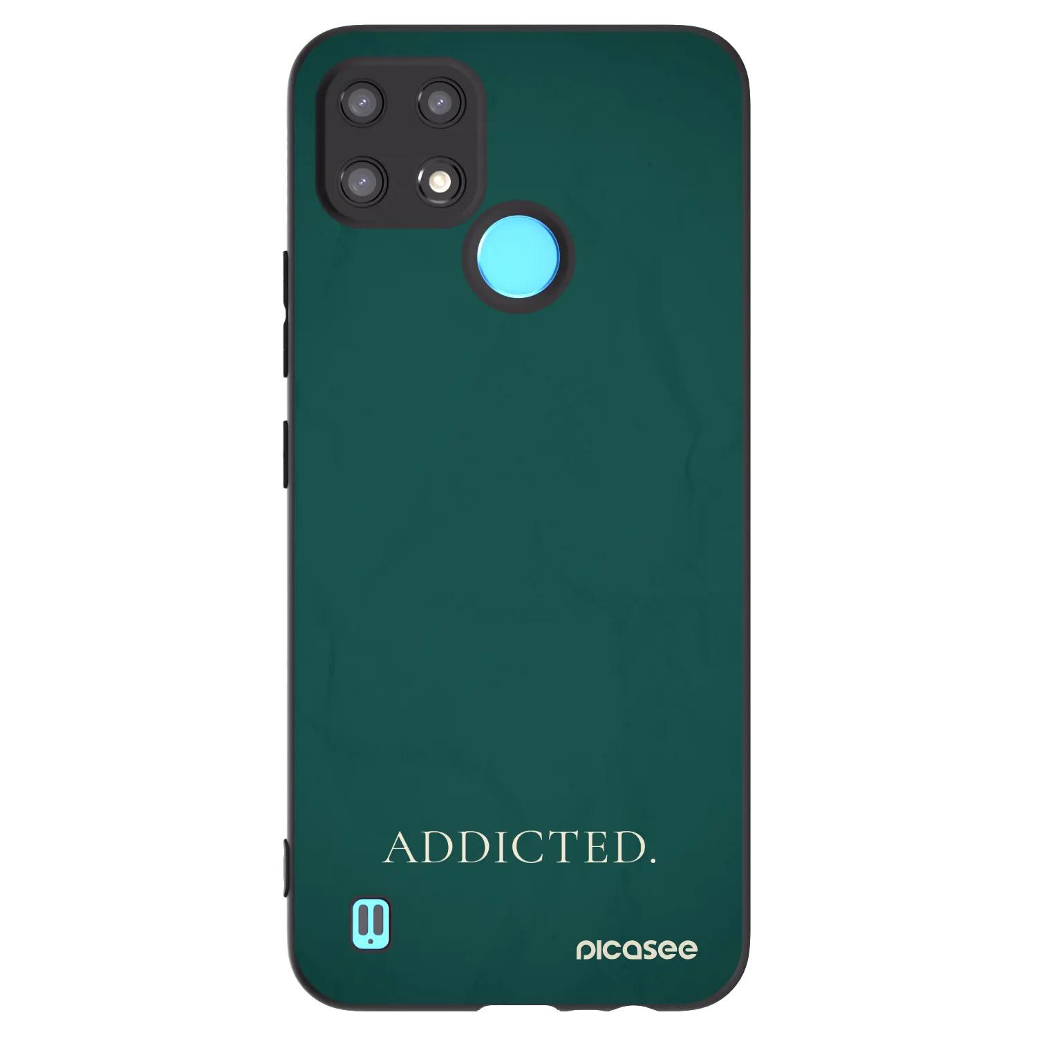 Picasee fekete szilikon tok az alábbi mobiltelefonokra Realme C21 - Addicted