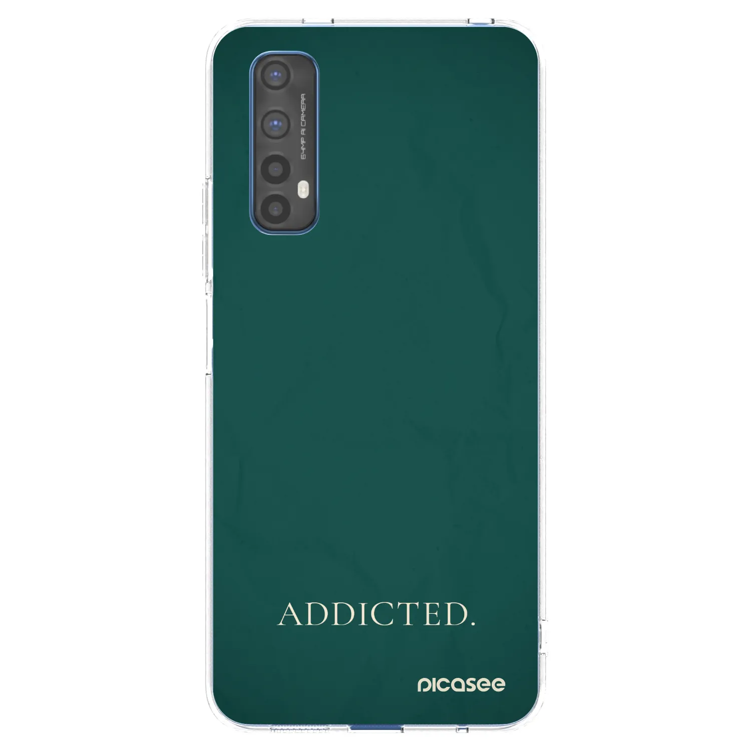 Picasee átlátszó szilikon tok az alábbi mobiltelefonokra Realme 7 - Addicted