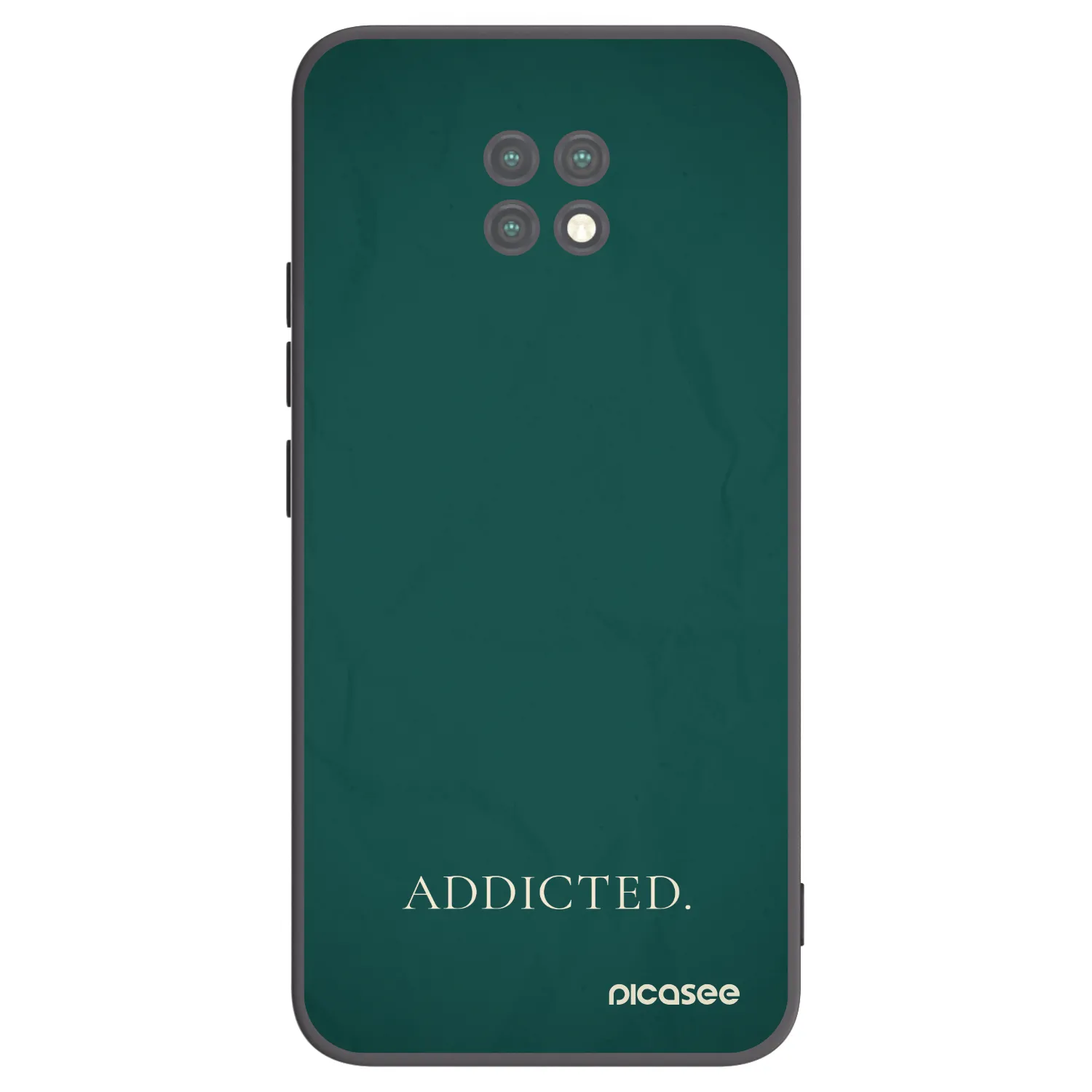 Picasee fekete szilikon tok az alábbi mobiltelefonokra Xiaomi Redmi Note 9T - Addicted