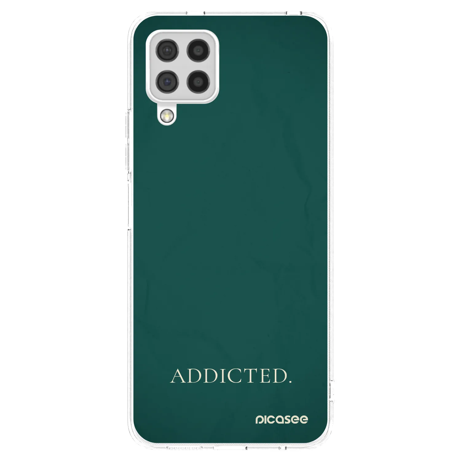 Picasee átlátszó szilikon tok az alábbi mobiltelefonokra Samsung Galaxy A22 A225F 4G - Addicted