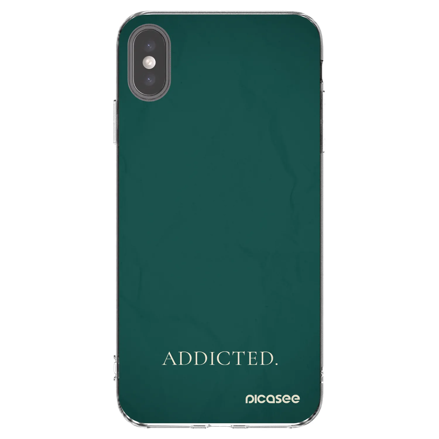 Picasee átlátszó szilikon tok az alábbi mobiltelefonokra Apple iPhone XS Max - Addicted