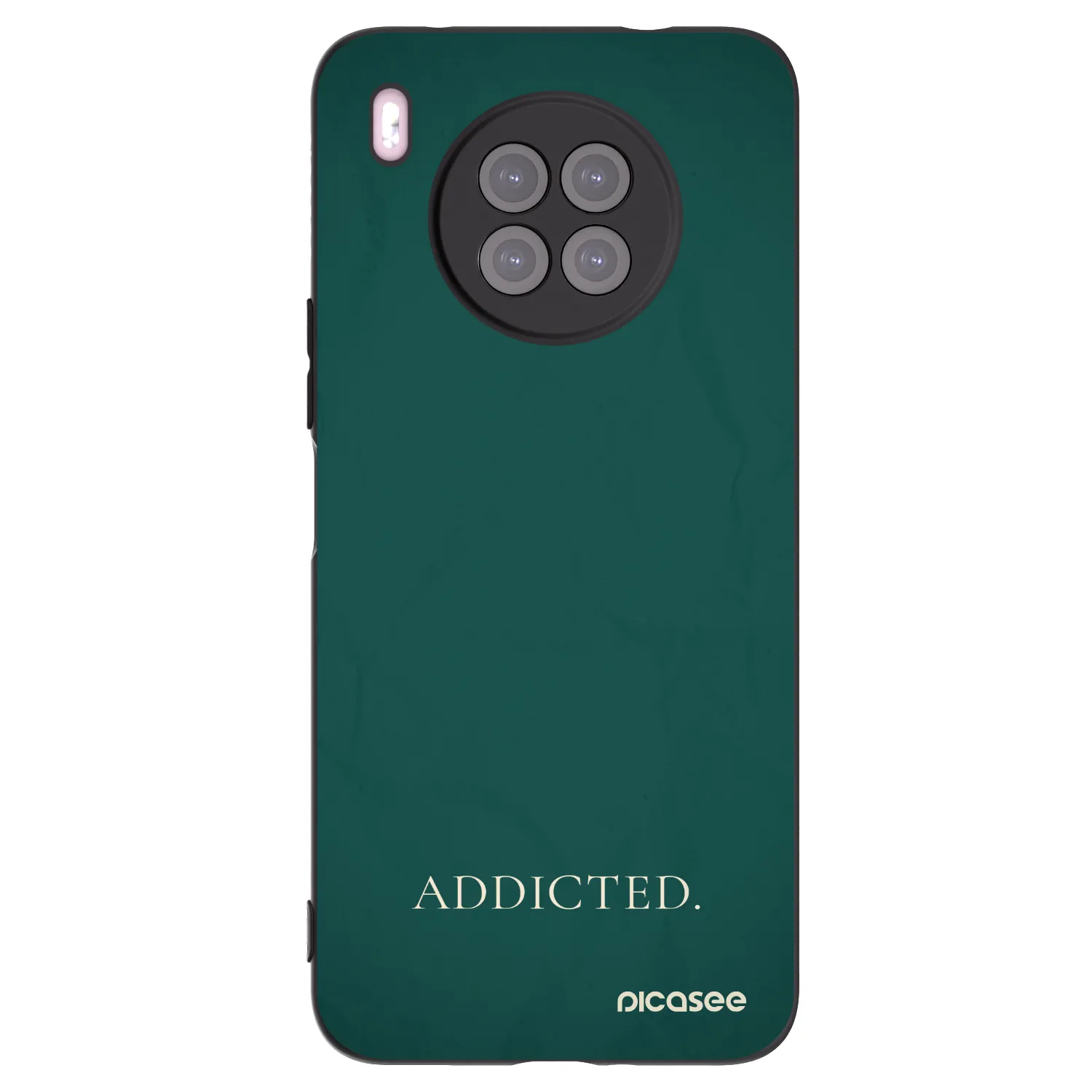 Picasee fekete szilikon tok az alábbi mobiltelefonokra Huawei Nova 8i - Addicted