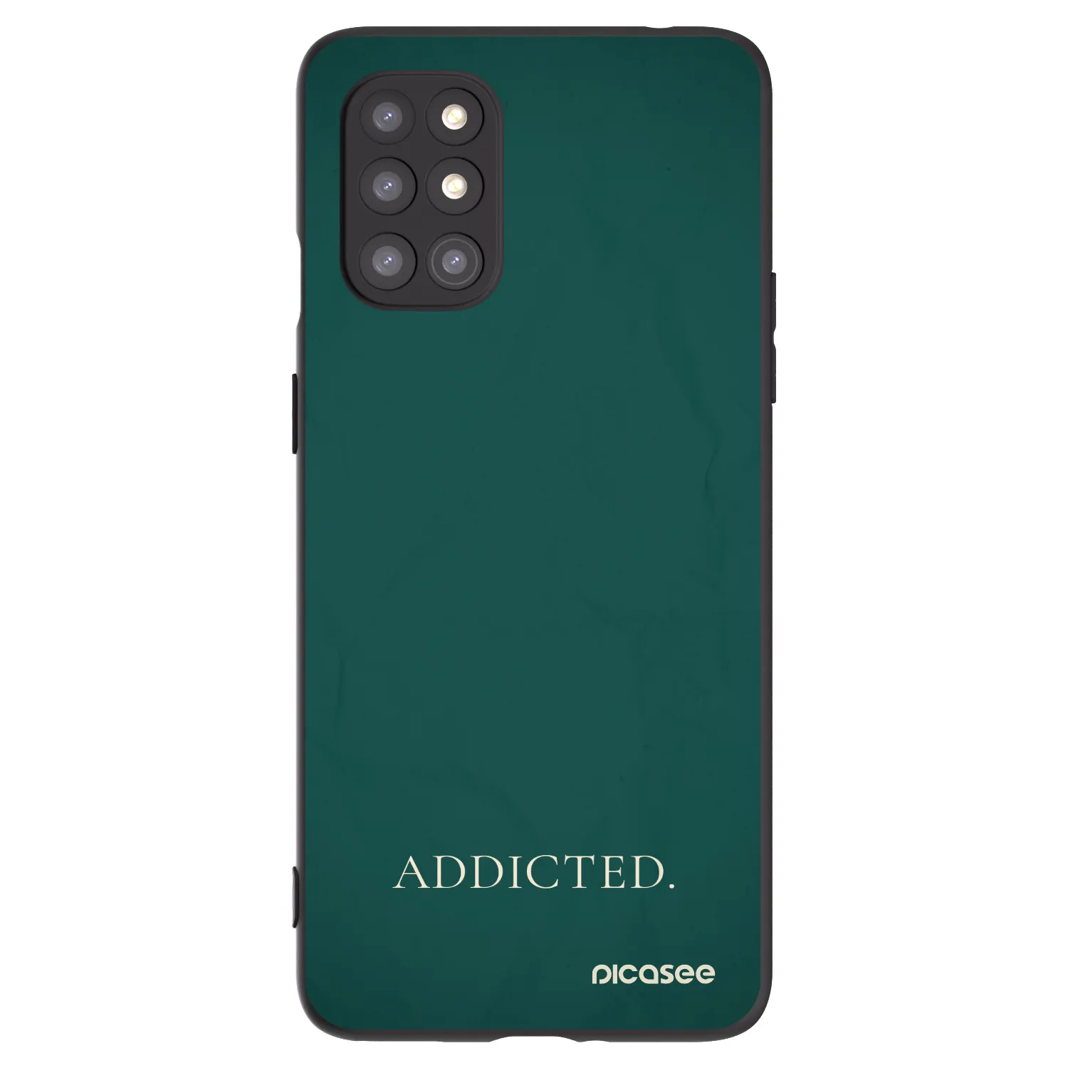 Picasee fekete szilikon tok az alábbi mobiltelefonokra OnePlus 8T - Addicted
