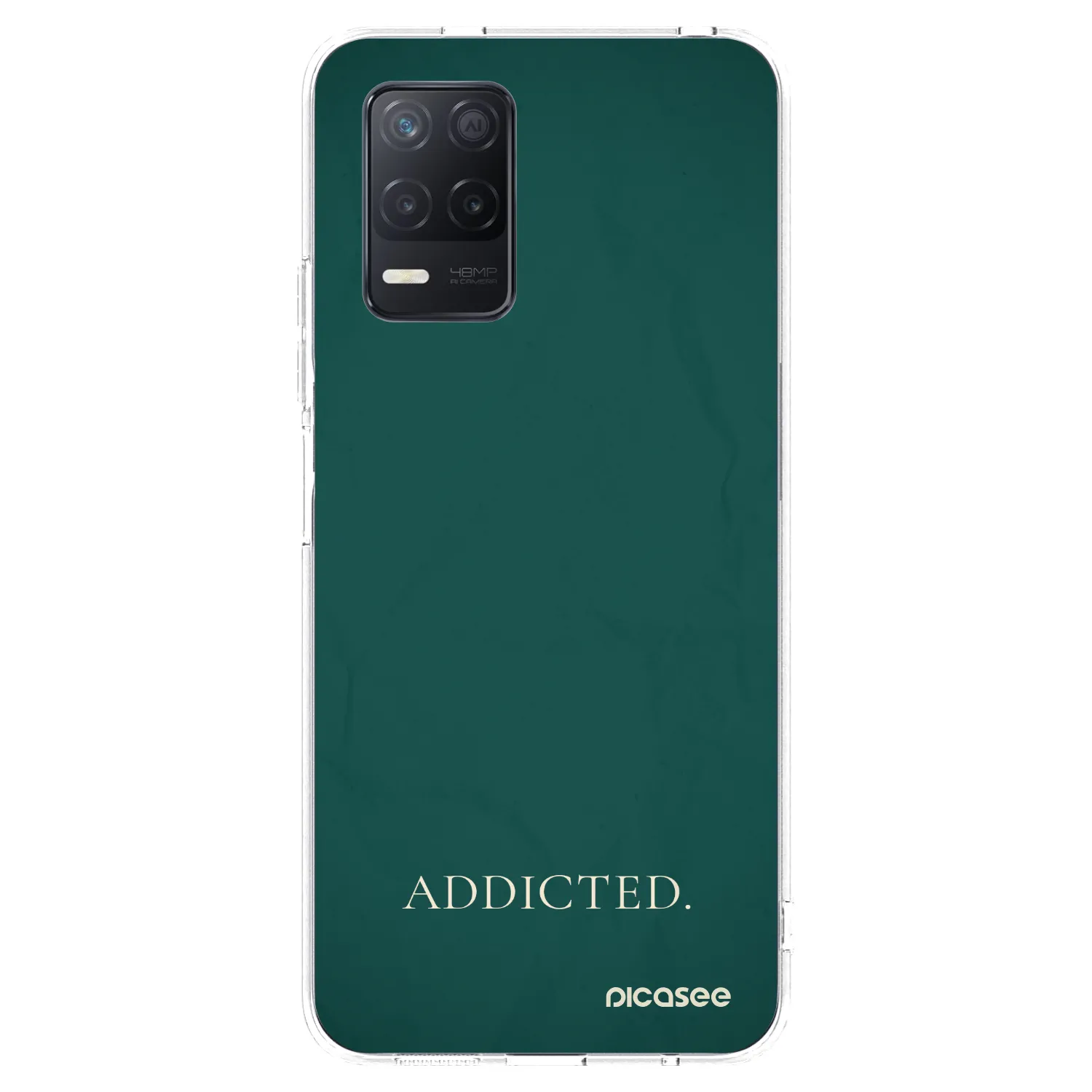 Picasee átlátszó szilikon tok az alábbi mobiltelefonokra Realme 8 5G - Addicted