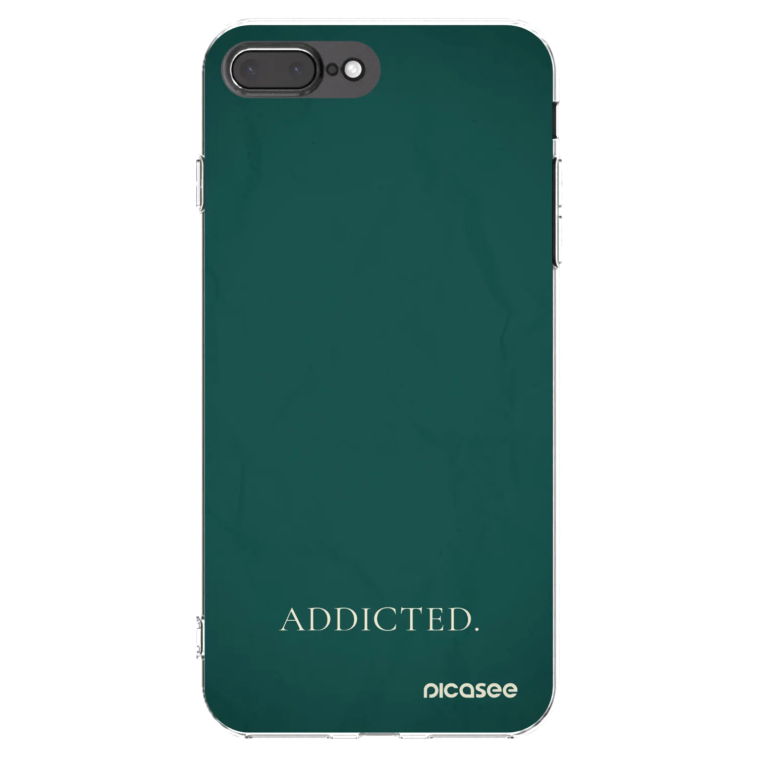 Picasee átlátszó szilikon tok az alábbi mobiltelefonokra Apple iPhone 7 Plus - Addicted