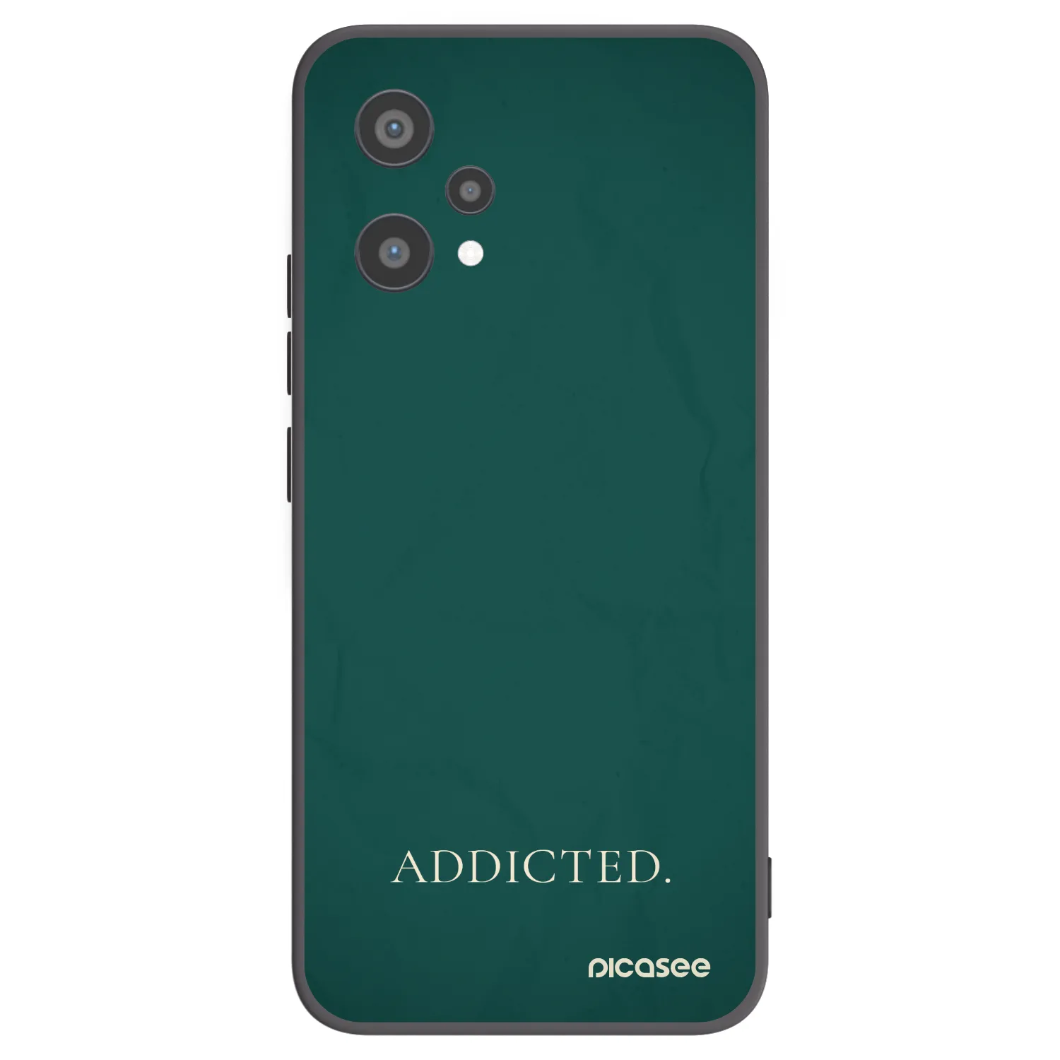 Picasee fekete szilikon tok az alábbi mobiltelefonokra Realme 9 Pro 5G - Addicted