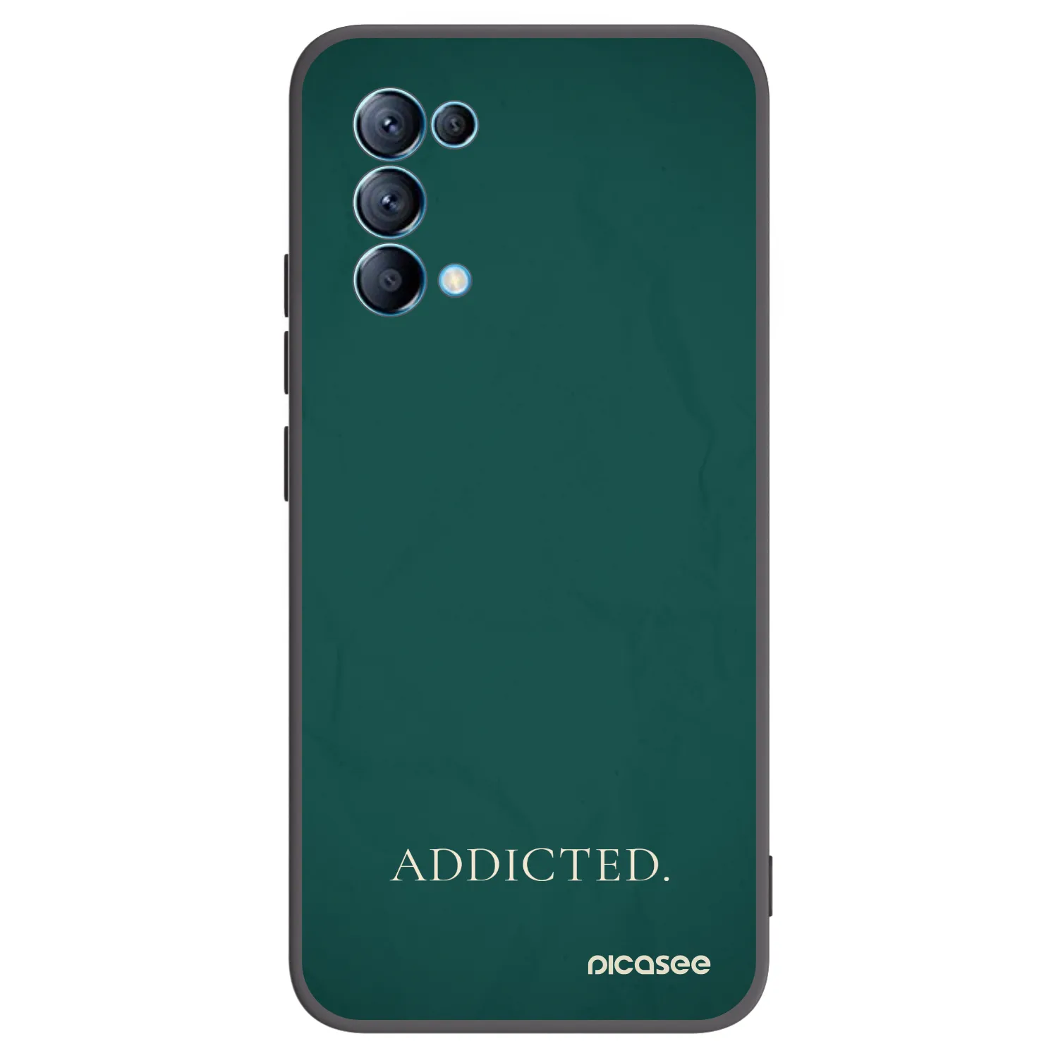 Picasee fekete szilikon tok az alábbi mobiltelefonokra OPPO Reno 5 5G - Addicted