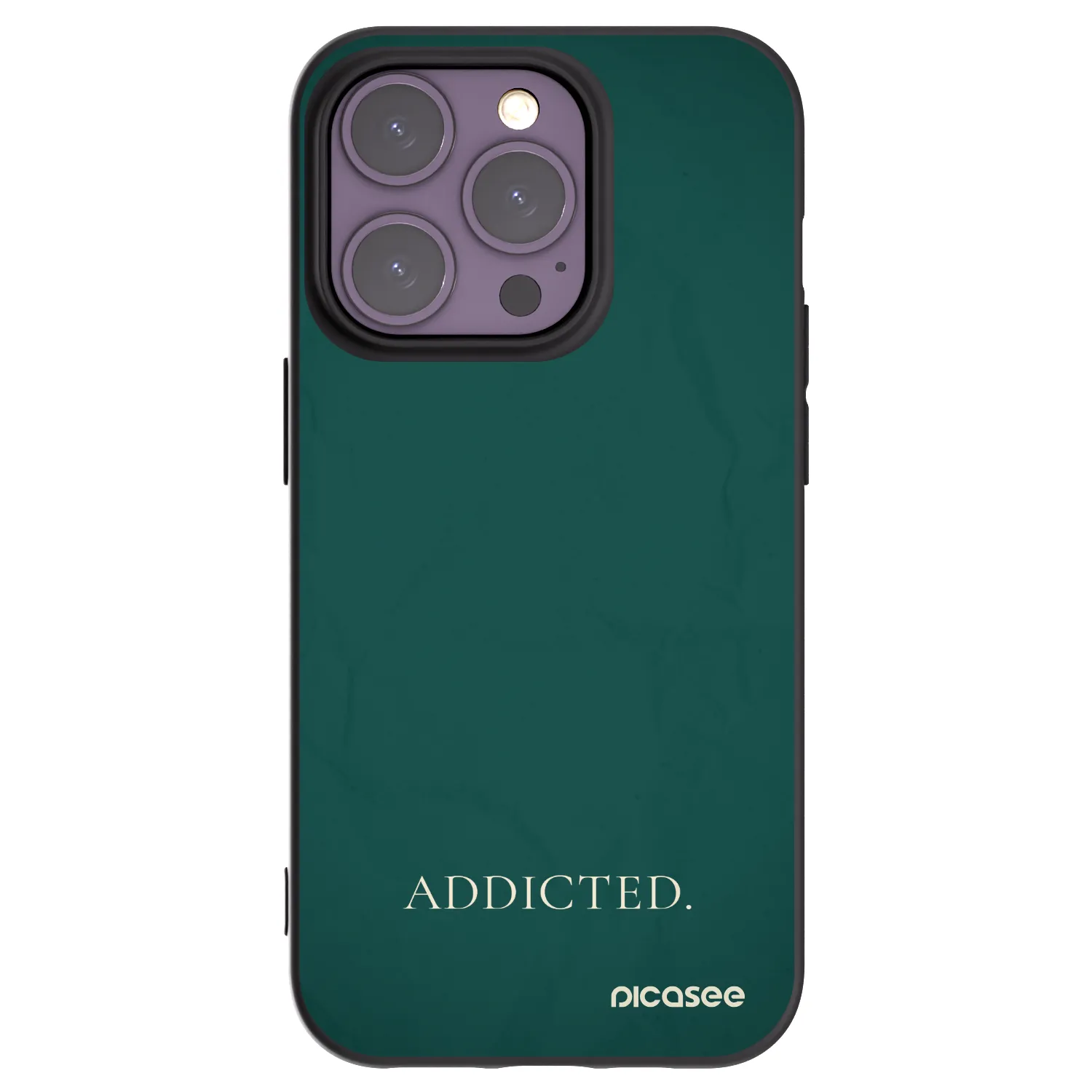 Picasee fekete szilikon tok az alábbi mobiltelefonokra Apple iPhone 14 Pro - Addicted