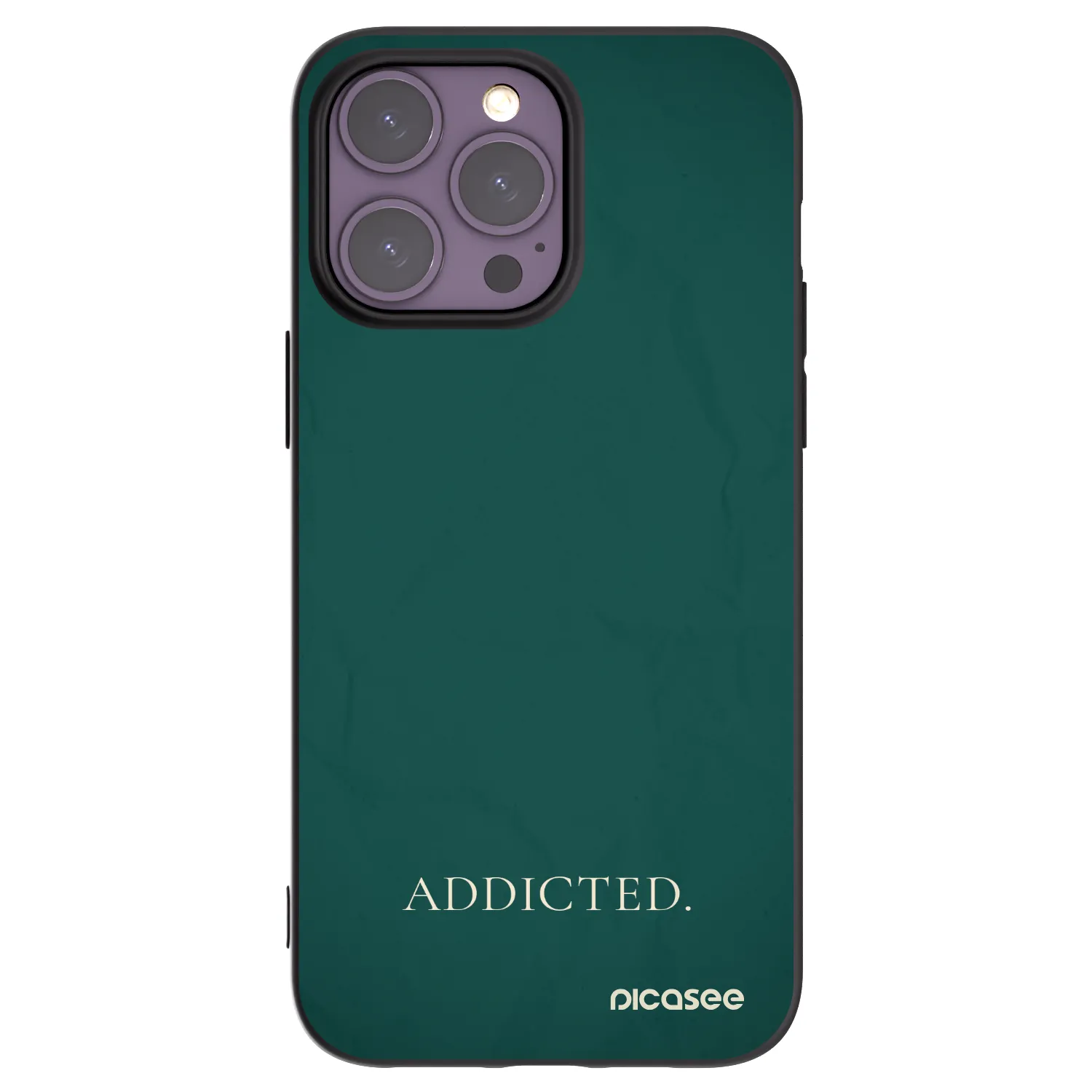 Picasee fekete szilikon tok az alábbi mobiltelefonokra Apple iPhone 14 Pro Max - Addicted