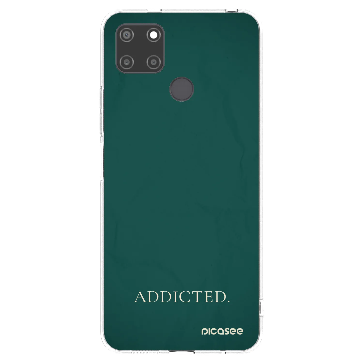 Picasee átlátszó szilikon tok az alábbi mobiltelefonokra Realme C21Y - Addicted