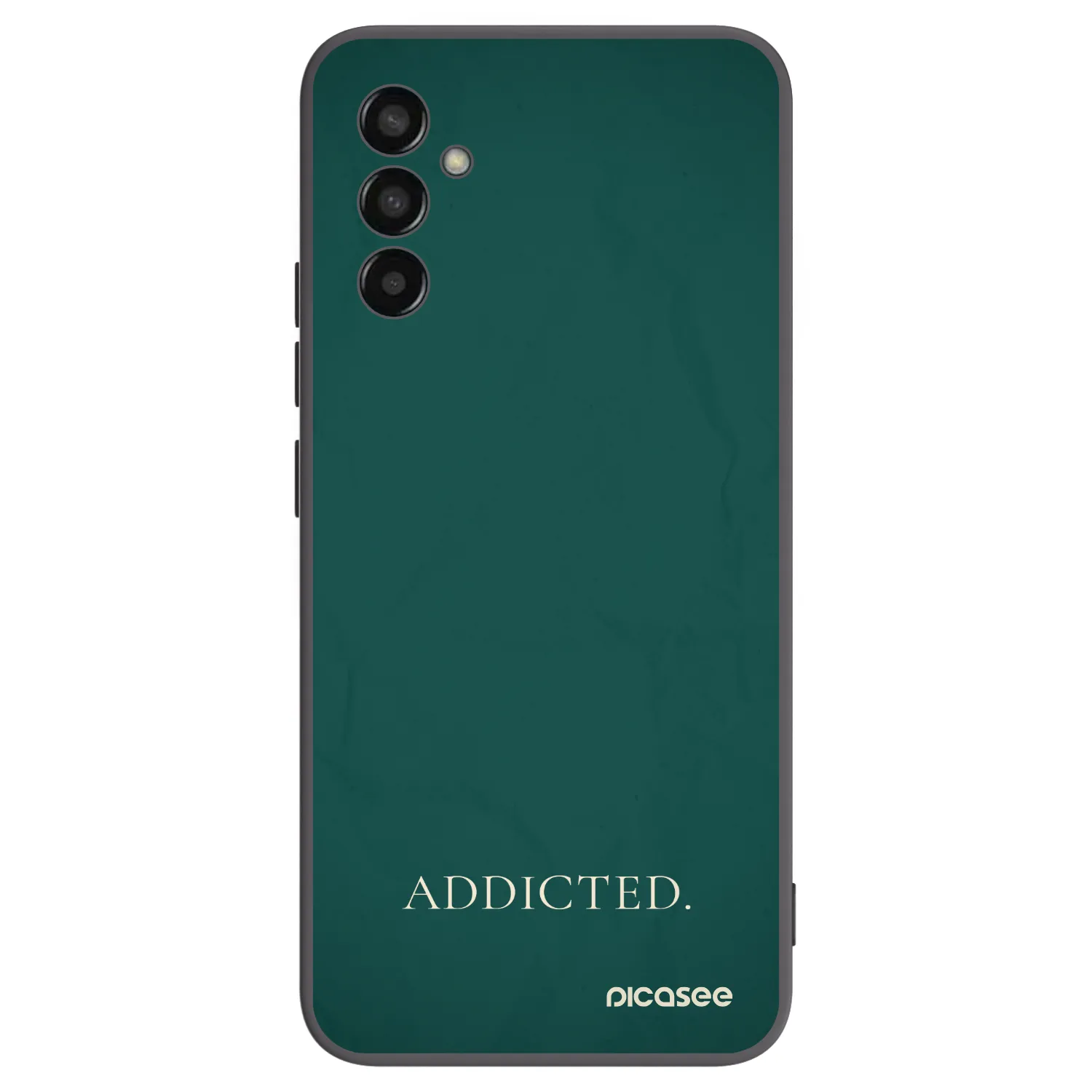 Picasee fekete szilikon tok az alábbi mobiltelefonokra Samsung Galaxy M13 M135F - Addicted