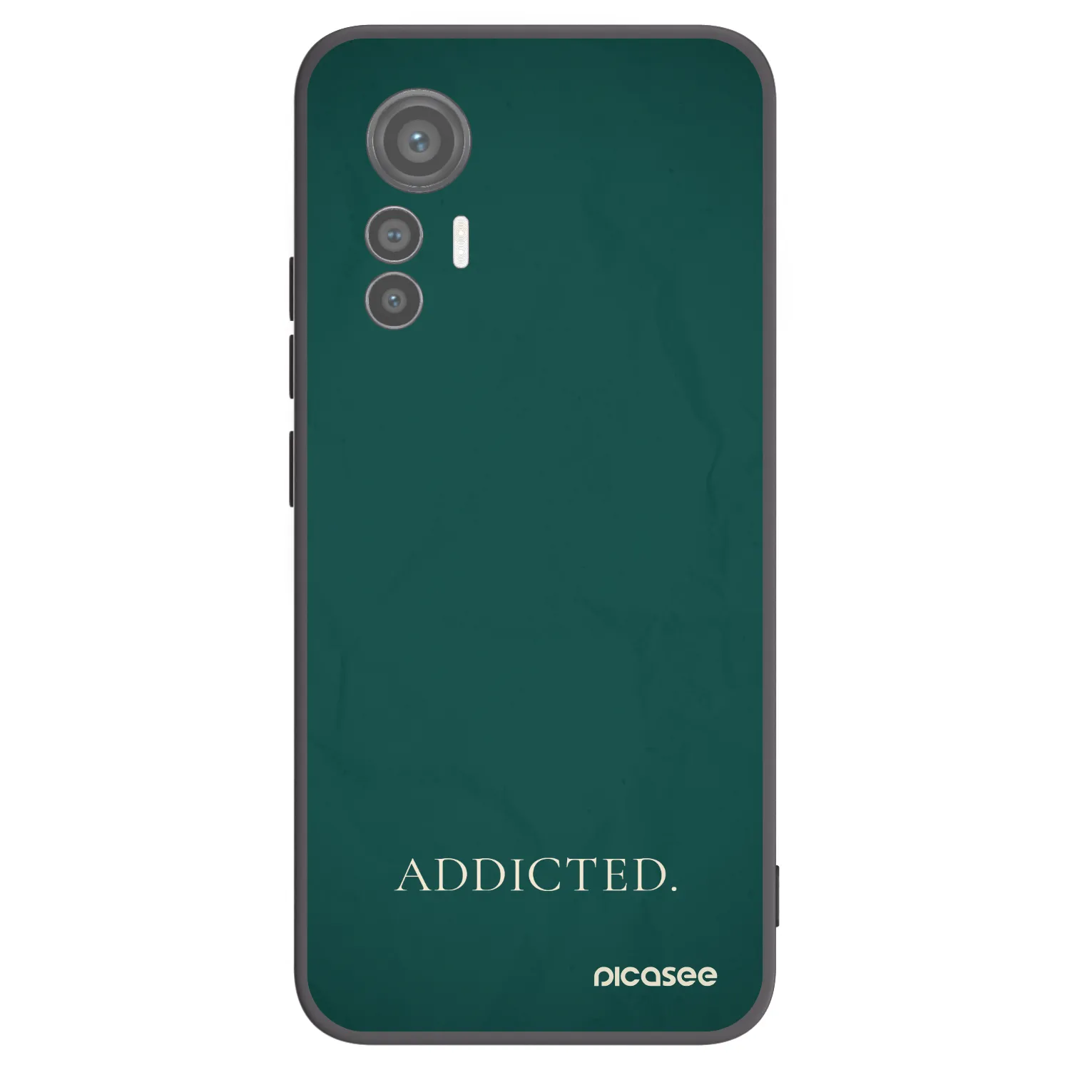Picasee fekete szilikon tok az alábbi mobiltelefonokra Xiaomi 12 Lite - Addicted
